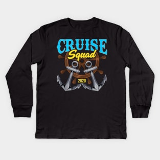 Cruise Squad 2020 Friends Family Vacation Matching Photos Kids Long Sleeve T-Shirt